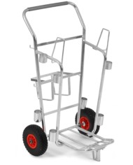 Carrello in metallo per nettezza urbana con ruote ø260mm