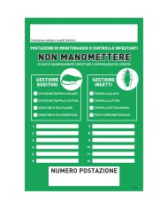 Cartello segnalatore punto esca