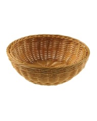 Cestino Vogue rotondo in polipropilene naturale Ø20x6,5cm