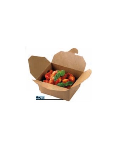 Contenitore box da asporto chiuso avana 750ml 13x9x6,4cm 50pz