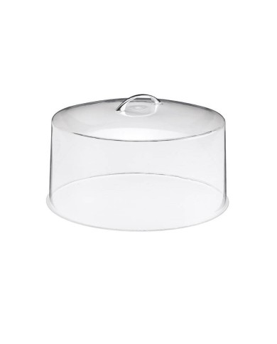 Coperchio a campana in plexiglass con maniglia Ø30,5x14cm