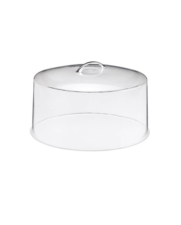 Coperchio a campana in plexiglass con maniglia Ø30,5x14cm