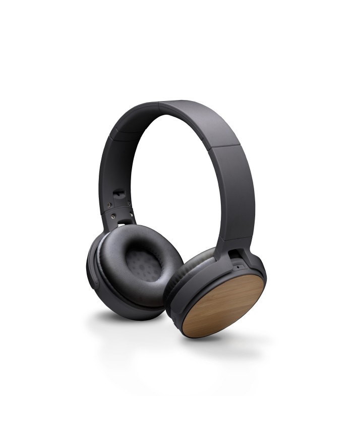 Cuffie bluetooth pieghevoli in ABS e bambù