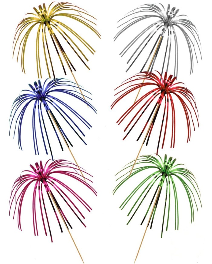 Decorazione con palma in poliestere e legno 15cm 100pz