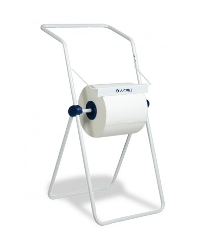 Dispenser per bobine industriali a terra in tubo metallico