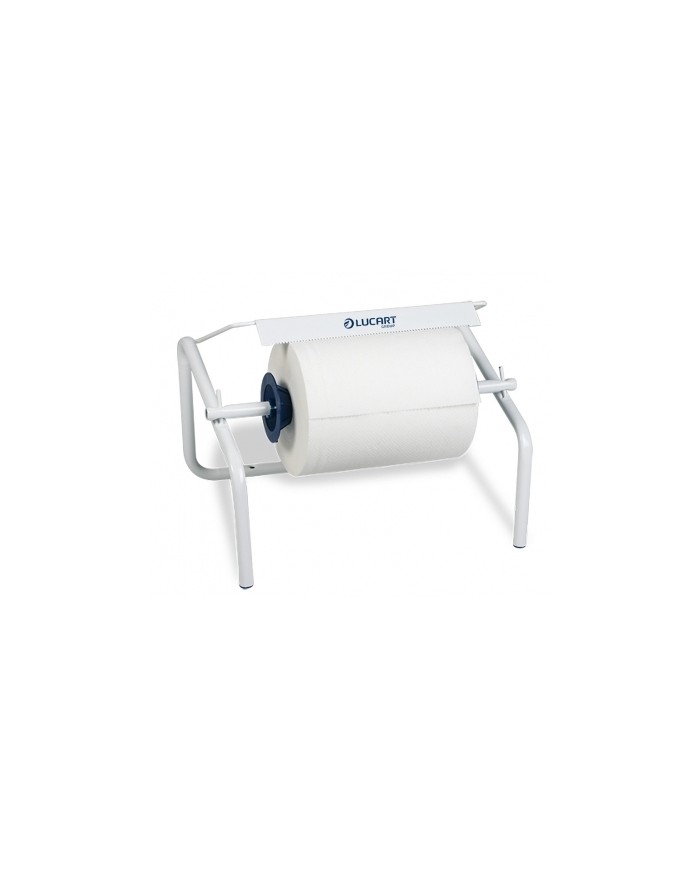 Dispenser per bobine industriali a terra/muro in tubo metallico