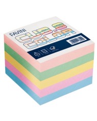 Foglietti Cubo mix colori soft 95 x 95mm 80gr 750 fogli Favini