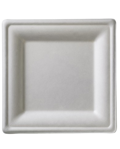 Fondina quadrata in polpa di cellulosa compostabile 16x16cm 50pz