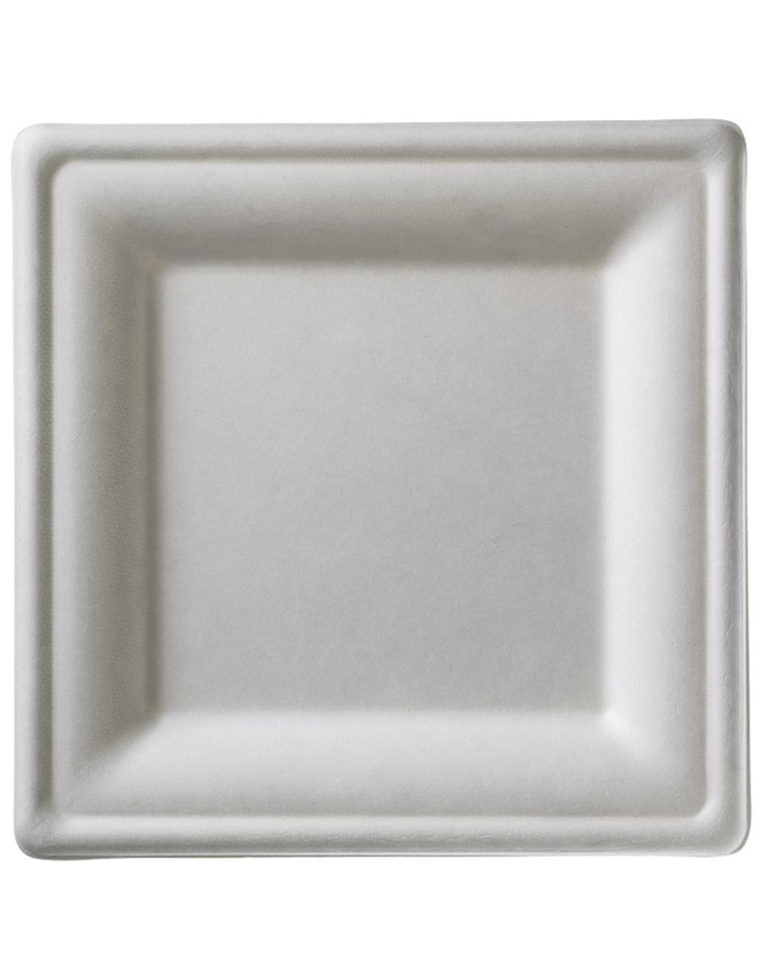 Fondina quadrata in polpa di cellulosa compostabile 16x16cm 50pz