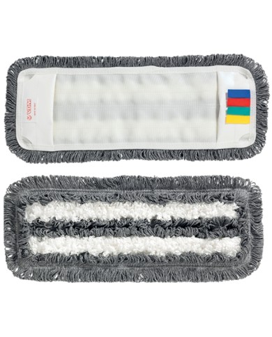 Frangia lavaggio microfibra con tasche 40x11 cm