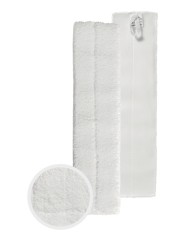 Frangia microfibra bianca con velcro 60x11 cm