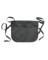 Grembiule corto in 20 % cotone/ 80 % poliestere (180 g/m2), 49x34 cm con 3 tasche frontali