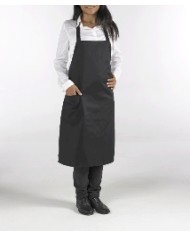 Grembiule cotone poliestere con tasca destra nero 72x84cm
