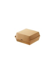 Hamburger box havana in carta + PE 1800ml 16x16x9cm 50pz