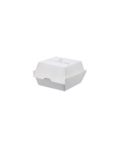 Hamburger box in pura cellulosa + PLA compostabile 10,5x10,2x8,5cm 950ml 25pz