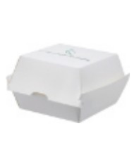 Hamburger box in pura cellulosa + PLA compostabile 10,5x10,2x8,5cm 950ml 25pz