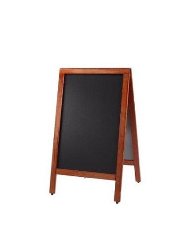 Lavagna da terra doppio lato riscrivilbile supporto in legno 70x120cm