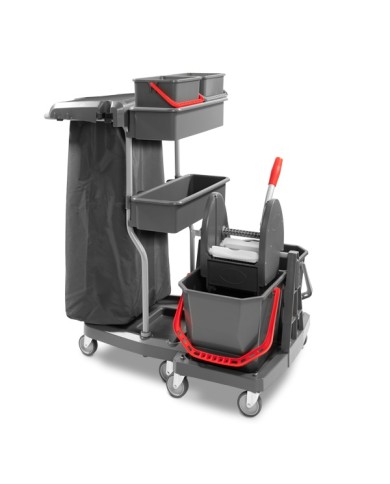 LZSM S10 C Multiuso in plastica con 5 ruote Ø 80 + 4100PGT