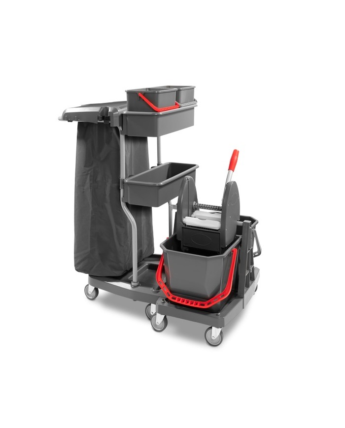 LZSM S10 C Multiuso in plastica con 5 ruote Ø 80 + 4100PGT