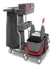 LZSM S4.4 C Multiuso in plastica con 8 ruote Ø 80 + 4100PGT