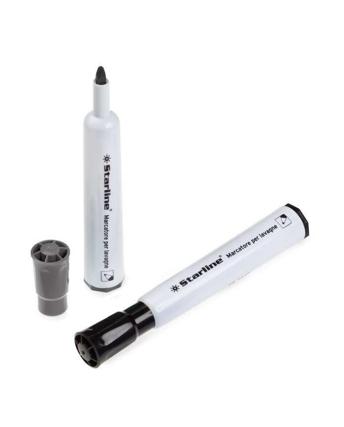Marcatore per lavagne cancellabili Starline punta tonda 2,0mm nero (Min.Mul./12)