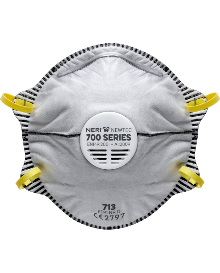 Mascherina in tessuto non tessuto con carboni attivi 713 NEWTEC (Min.Mul./10)