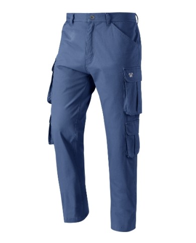 Pantalone Coast stretch multitasche lavato in capo 97% cotone 3% elastan Tg.S-3XL
