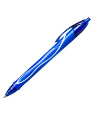 Penna a sfera a scatto Gelocity Quick Dry - punta 0,7mm - blu - Bic - conf. 12 pezzi
