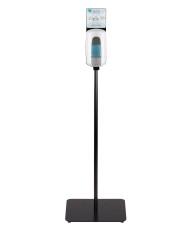 Piantana Square per dispenser disinfettante con deposito trasparente (dispenser e coperchio interno esclusi)