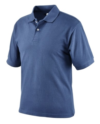 Polo 100% cotone blu Tg.S-XL-XXL