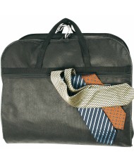 Porta-abiti da viaggio in TNT 80 g/m2, con scomparto esterno e finestrella identificazione