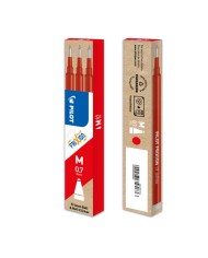 Refill a sfera Frixionball punta 0,7mm rosso Pilot conf. 3 pezzi