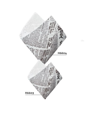 Sacchetto portapanino in carta antigrasso 34g "Journal" aperto su due lati 17x18cm 500pz