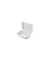 Sandwich box compostabile in polpa di cellulosa 18x12x7cm 1300ml 50pz