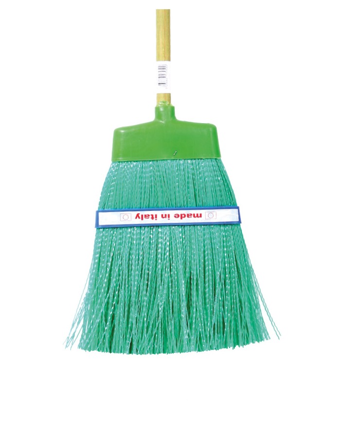 Scopa Garden verde con manico