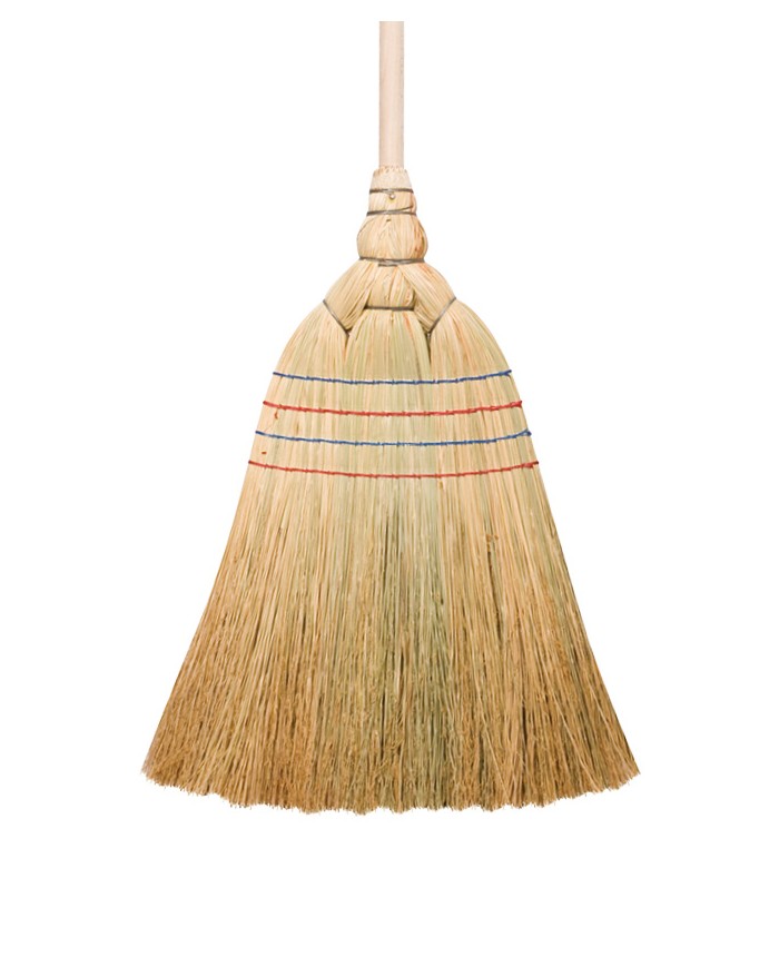 Scopa saggina 4fili Fiorentina con manico naturale