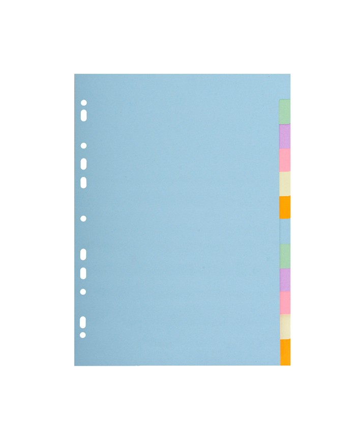 Separatore Forever Pastel A4 12 tasti cartoncino 170gr Exacompta