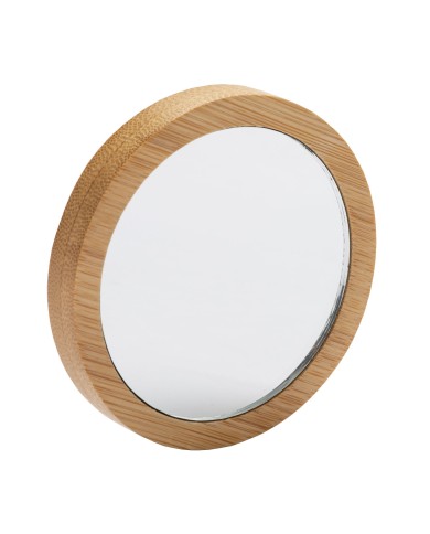 Specchietto tondo in bambù