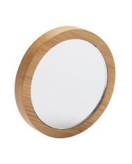 Specchietto tondo in bambù