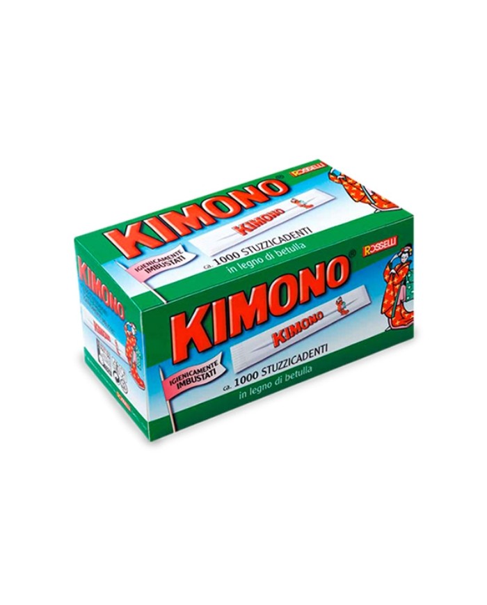 Stuzzicadenti Kimono legno imbustati 1000pz