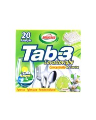 TAB 3 Lavastoviglie Limone 20 Tabs 400gr