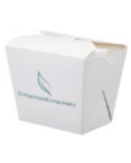 Take away box in carta + PLA 8,9x6,8x10,2cm 900ml 25pz