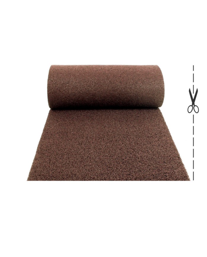 Tappeto Gipsy ricciolo vinilico da esterno marrone