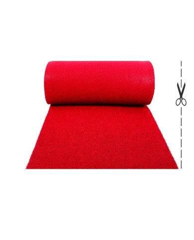 Tappeto Gipsy ricciolo vinilico da esterno rosso