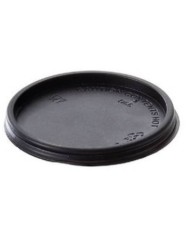 Tappo per bicchiere nero in polistirene PS Ø5,5cm 1000pz (DP-10729)