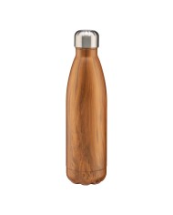 Thermos in acciaio inossidabile capacità 500 ml con doppia parete isolante, effetto legno