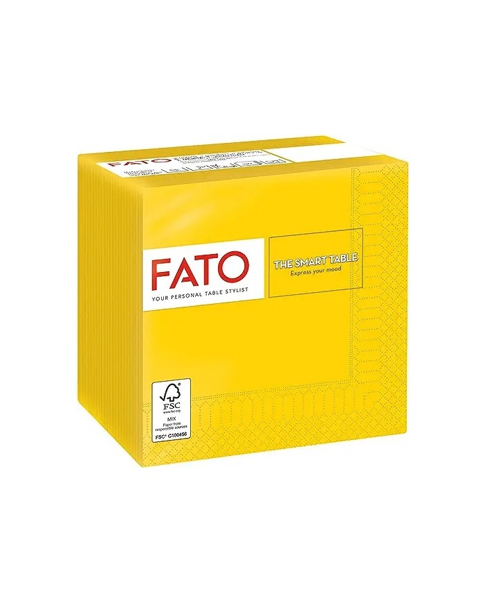 Tovagliolo 24x24 Smart Giallo 2V 100pzx24