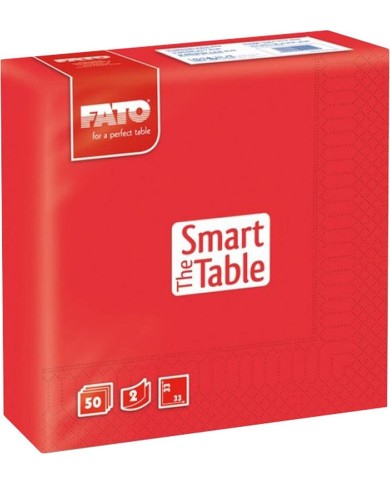 Tovagliolo 33x33 Smart Rosso 2V 50pzx24