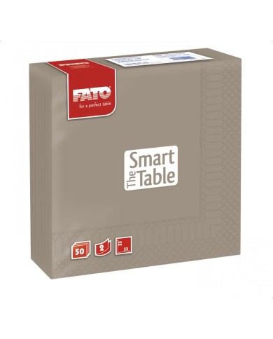 Tovagliolo 33x33 Smart Tortora 2V 50pzx24