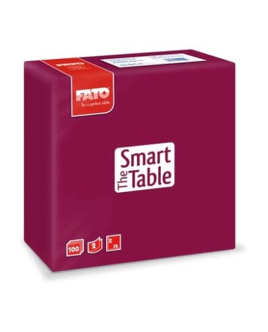 Tovagliolo 38x38 Smart Bordeaux 2V 100pzx18